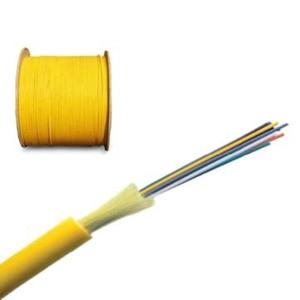 China Yellow indoor Singlemode 6 core Optical fiber Cables for FTTH  Network on sale