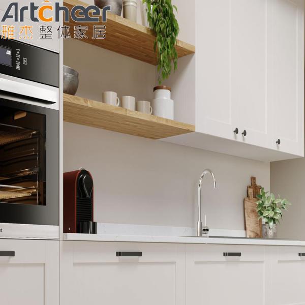Modern Stylish American Style Kitchen Cabinets in Solid Wood with Customized Size