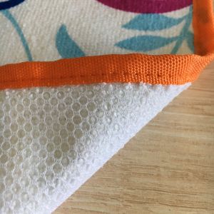 Printed double side 100%polyester absorbing water towels with mesh used in