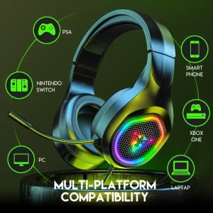 G1 Wired Noise Cancelling Headphones With MIC Luminous Game Earphone