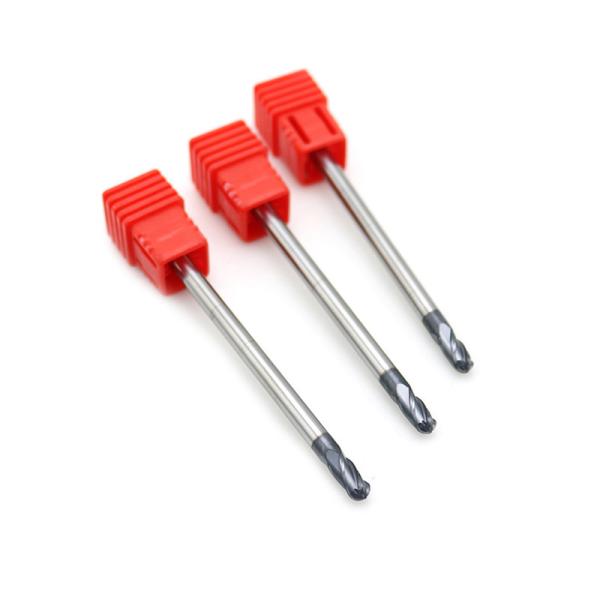 Straight 2 Flute R2 4mm Ball Nose End Mills For Steel