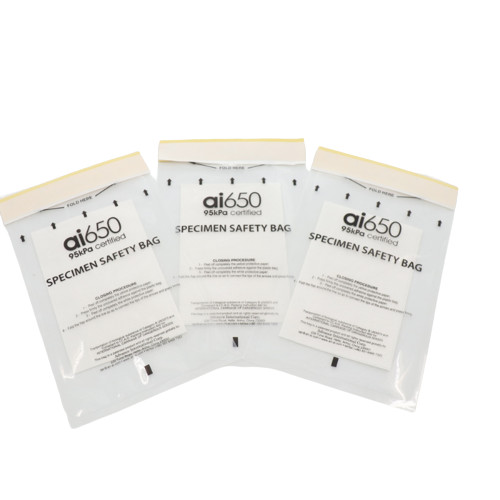 Buy PE Printing Transparent 95kPa Biohazard Bag For Contaminated Materials at wholesale prices