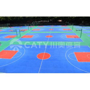 Prefabricated Sports Rubber Floor Basketball Court Practical Waterproof