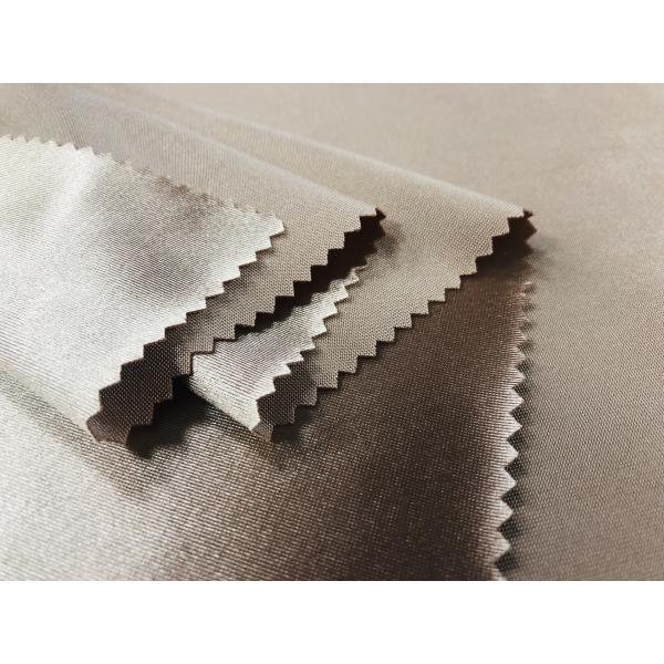 250GSM Bathing Suit Material / Swimming Costume Fabric 90% Nylon Knit Noble Golden