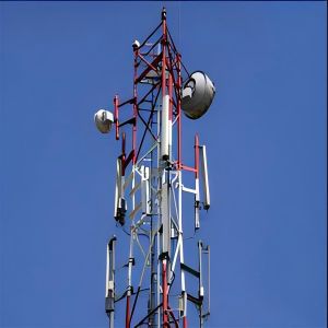 Steel Lattice 5G Wifi TelecommunicationTubular Antenna Tower  3 Legged 