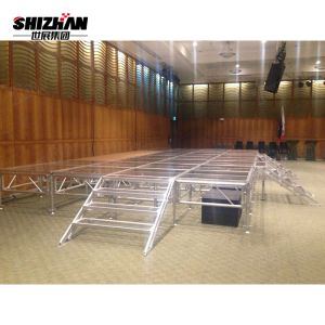 750kg/sqm Acrylic Event Glass Stage Aluminum Stage Platform