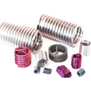 Quality Purple finishing Carbon steel Wire Thread Insert Customized Anodizing plating M6 M4 for sale