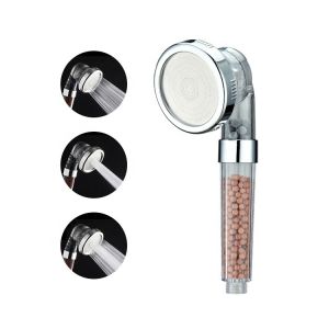 24cm Low Pressure PC Bathroom Handheld Shower Spray 3 Functions