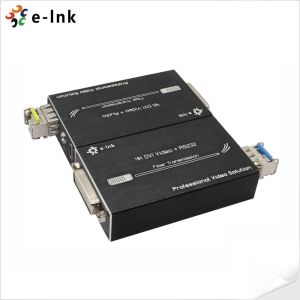China Professional Mini 4K DVI Fiber Optic Extender 80km Range HDCP 1.2 Stereo Audio on sale