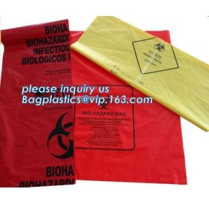 Medical Biodegradable Autoclavable Biohazard Bags Pocket Biohazardous Healthcare