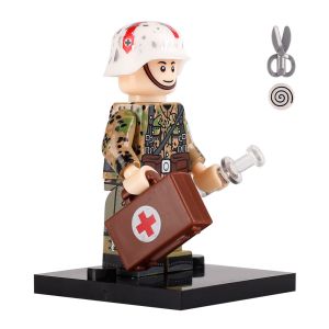 WW2 military action German medical soldier mini figure building block legoinglys