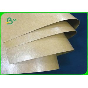 Greaseproof 350gsm + 15g Poly Coated Kraft Paper For Street Food Containers