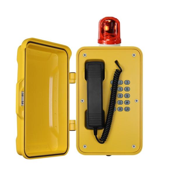 Buy Heavy Duty Industrial Outdoor Weatherproof Telephones With Warning Light at wholesale prices