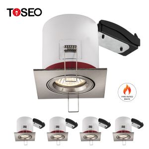 Quality 35w GU10 Recessed Downlight Fitting Restaurant Fireproof Ceiling Light for sale