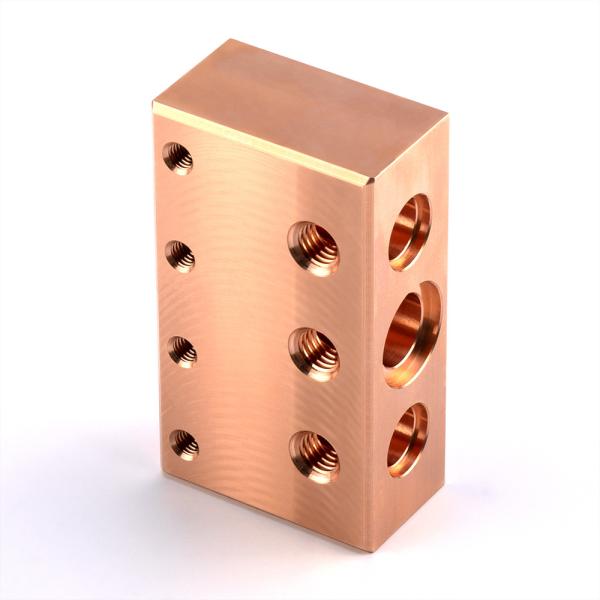 Buy Custom CNC machined brass hydraulic valve block at wholesale prices