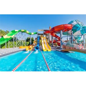 Attraction Kid Water Park Slide 5m Width For Swimming Pool