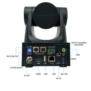 1080P60 12X Zoom SDI, HDMI, LAN,USB best ptz camera for video conferencing