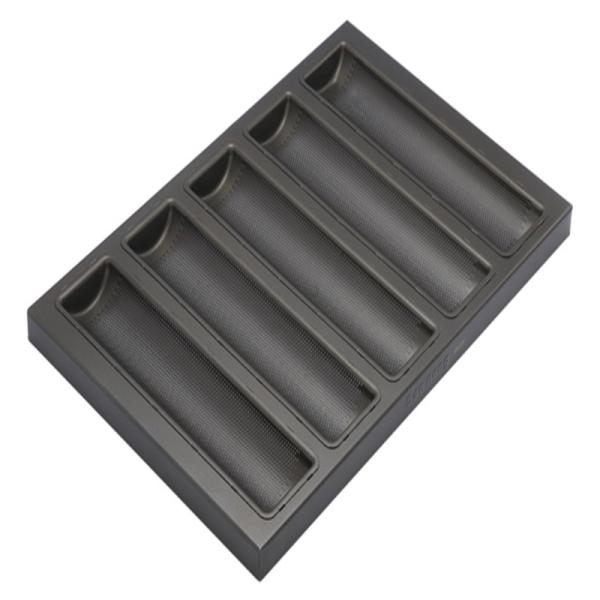 RK Bakeware China Foodservice NSF Aluminium Baguette Baking Tray Nonstick French Bread Pan
