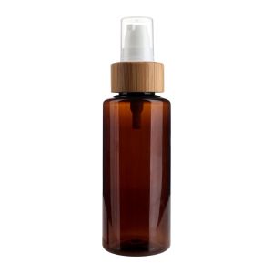 Eco-friendly 100ml Amber Plastic Empty Cosmetic Packaging – 24/410 Lotion Bottle