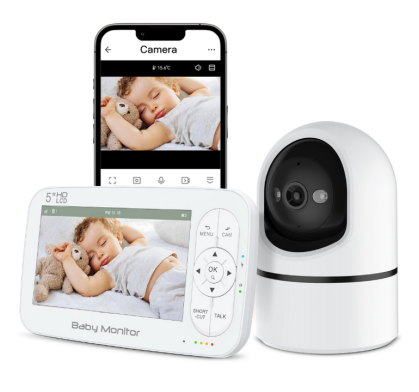 Buy Compact Size Baby Monitor with Mobile App for Real-Time Monitoring and 1-Year Warranty at wholesale prices