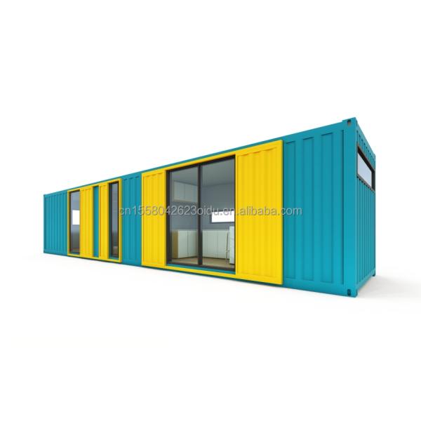 Steel frame Galvanized Steel Bending 180g 40FT Container Modular Wooden House Prefab Houses