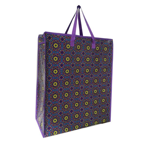 Eco Friendly Offset Printing PP Woven Bag With Customized Design And Smooth