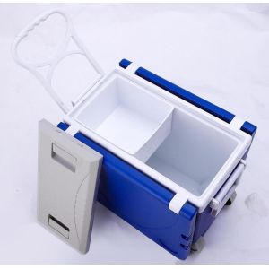 Two Wheeled Collapsible Handcart Picnic Folding Table