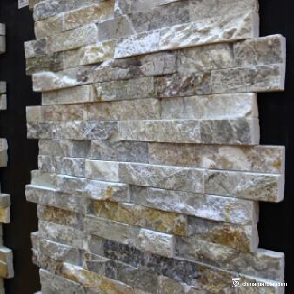 Natural stone , China Limestone Grey Wall Callding Ledge Stone