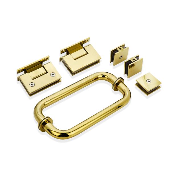 Sliver/Black 135 Degree Glass to Glass Shower Hinge with Stainless Steel Construction