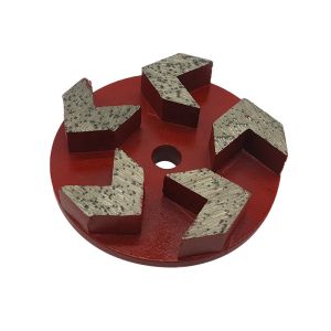 100mm 125mm Concrete Grinding Disc / Disk Grit 180 With Arrow Shaped Cutter Head