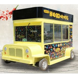 Food Hygiene Standards Manufacture Outdoor 3 or 4 Wheels Food Cart for Mobile