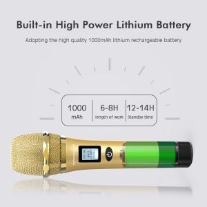 UHF Professional Dual KTV Karaoke Professional wireless microphone