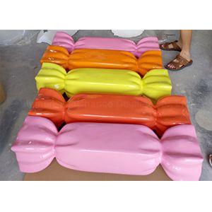 China Lovely Fiberglass Candy Statues , Fiberglass Display Props Highly Attractive on sale