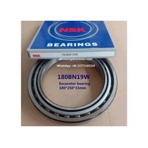 Quality 180BN19W excavator bearing thin section angular contact ball bearing 180*250*33mm for sale