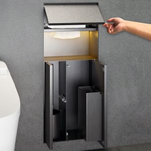 Customizable Stainless Steel Shower Niche with Concealed Surface Mounted Design