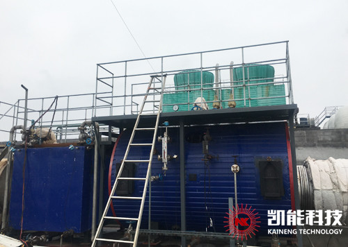 1200KW Gas Engine Waste Heat Recovery Steam Boiler Horizontal Exhausted