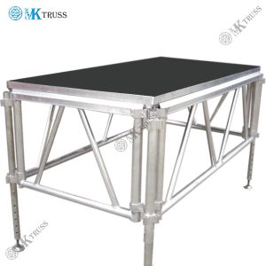 4'x8' Adjustable Event Stage Platform with Aluminum Stage Assembly and 18mm