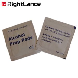 Quality 6cm 3cm Single Use Alcohol Prep Pads 70 Isopropyl Alcohol For Sterilization for sale