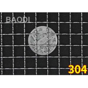 316L 2" Crimped Wire Screen Galvanized Weaving Double Iron