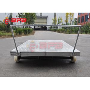 Manual Workshop Cast Wheel Q235 Towed Transfer Cart