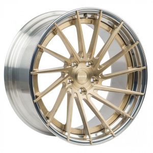 Customized luxury 2 piece forged alloy wheels for high end racing cars