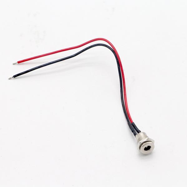 Threaded Female Mount DC099 Barrel Jack Socket 10A 5.5x2.1mm DC Power Adapter Tinnned Wire End Cable