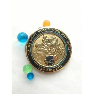 American Officers Amy Military Challenge Coin with gold plating
