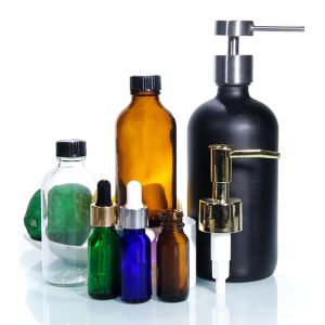 Pump Bottle Dispenser Refillable Glass Pump Bottles Wide Mouth Jar