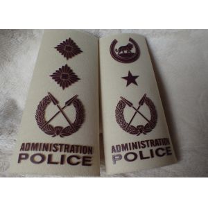 High Density Screen Printed Clothing Labels Police Shoulder Patches