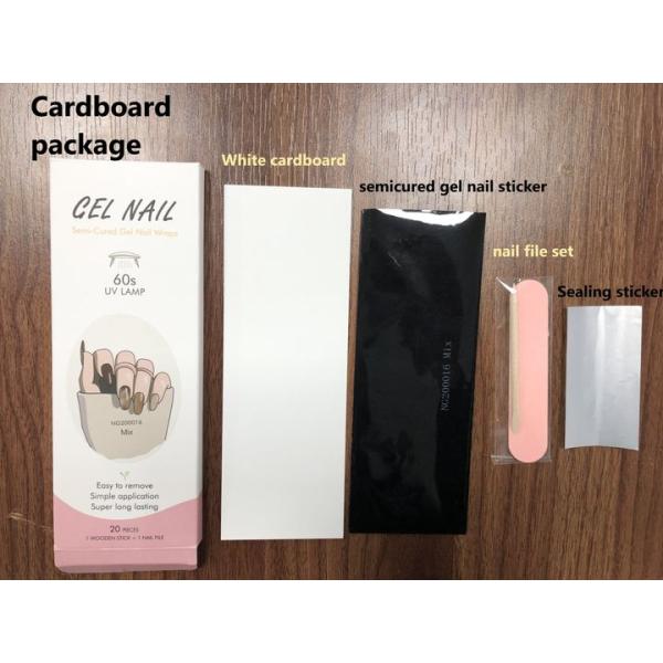 New design gel nail wraps New design Gel nail stickers with UV lamp