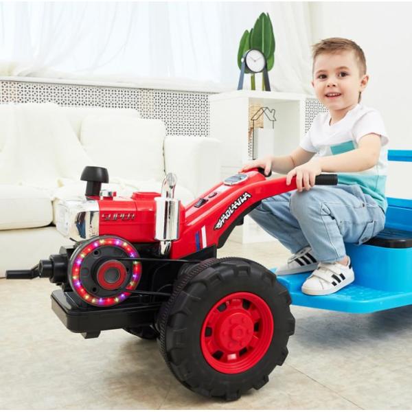 2022 12v Electric Kids Ride On Car with Plastic Tractor Toy Battery Included
