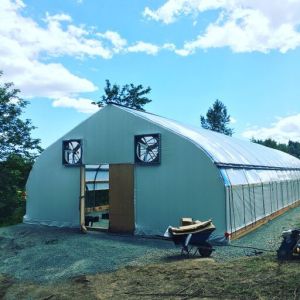 150 Micron Tranparent PE Film Automatic Light Deprivation Greenhouse 30m