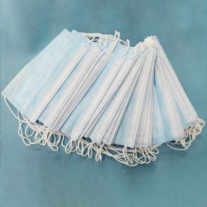 Breathable 3 Layer Non Woven Mask White Blue Pink Customized Color And Size