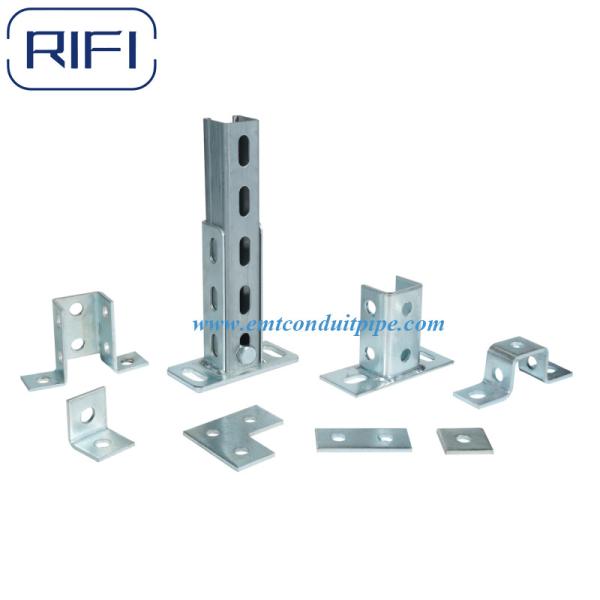 Unistrut Channel Fittings Plat Angle 90 Degree Square Wing Shap Zinc Plated
